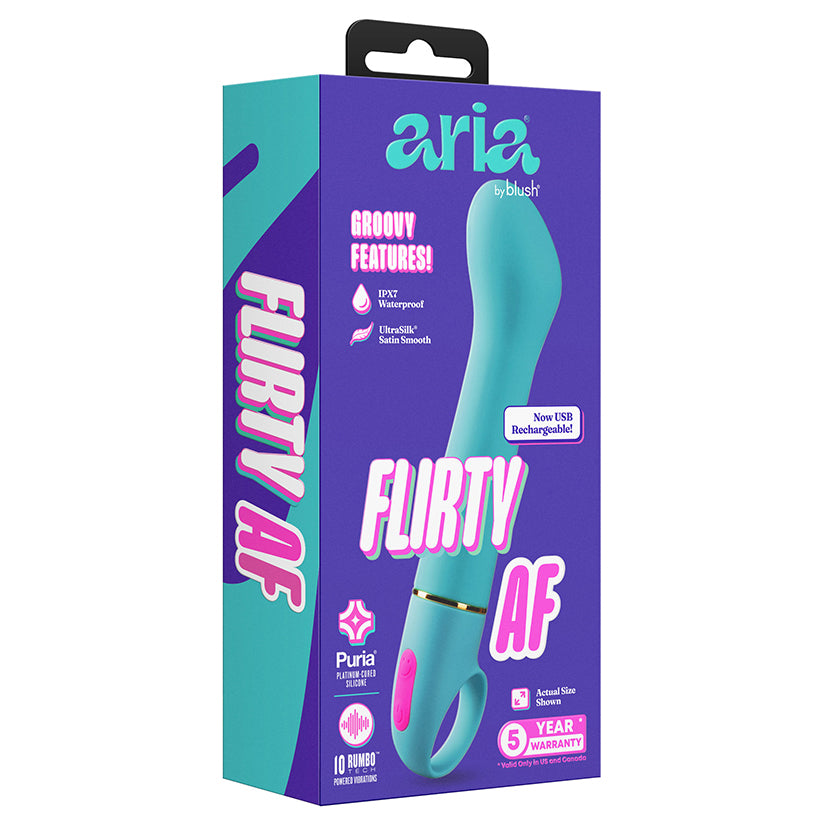 Aria Rechargeable Vibe Flirty AF-Teal