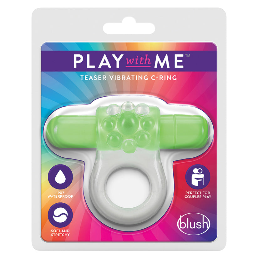 Play with Me Teaser Vibrating C-RingGreen