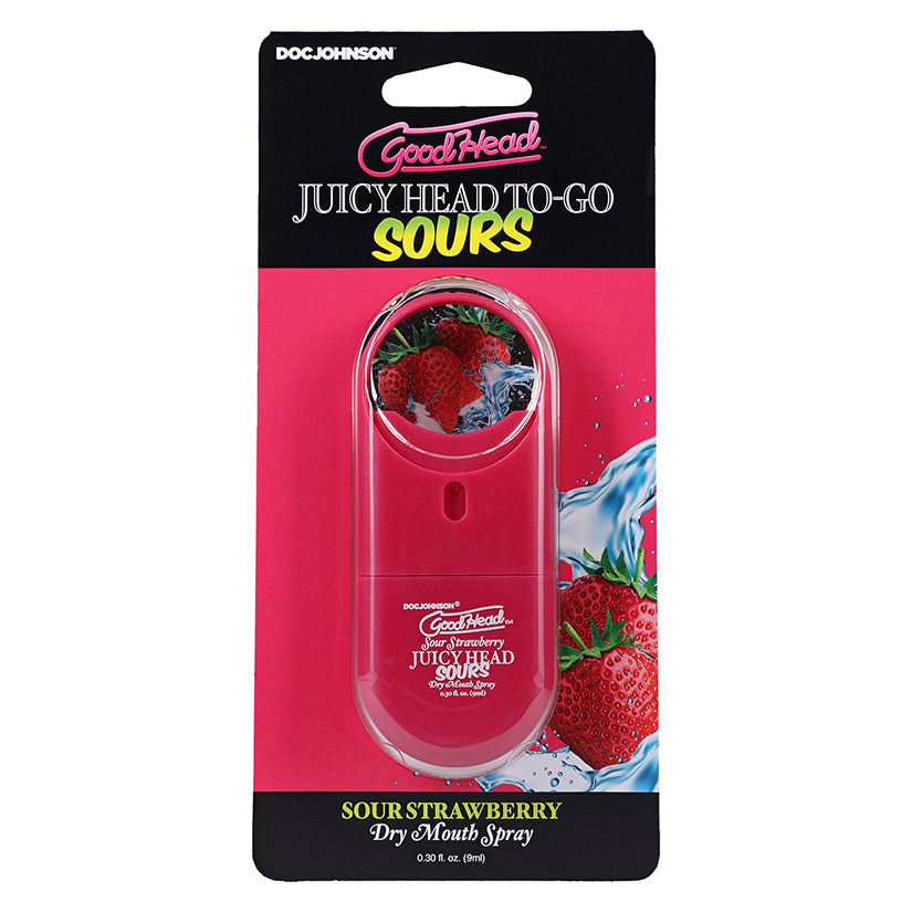 Goodhead Juicy Head Dry Mouth Spray To Go-Sour Strawberry .30oz
