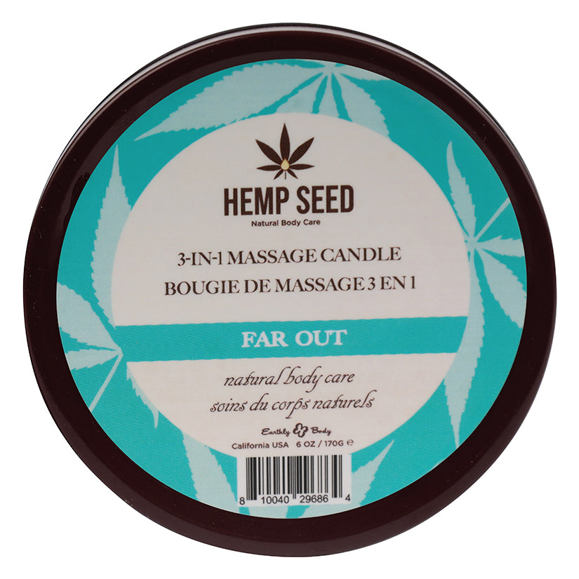 Earthly Body 3-in-1 Massage Candle-Far Out 6oz