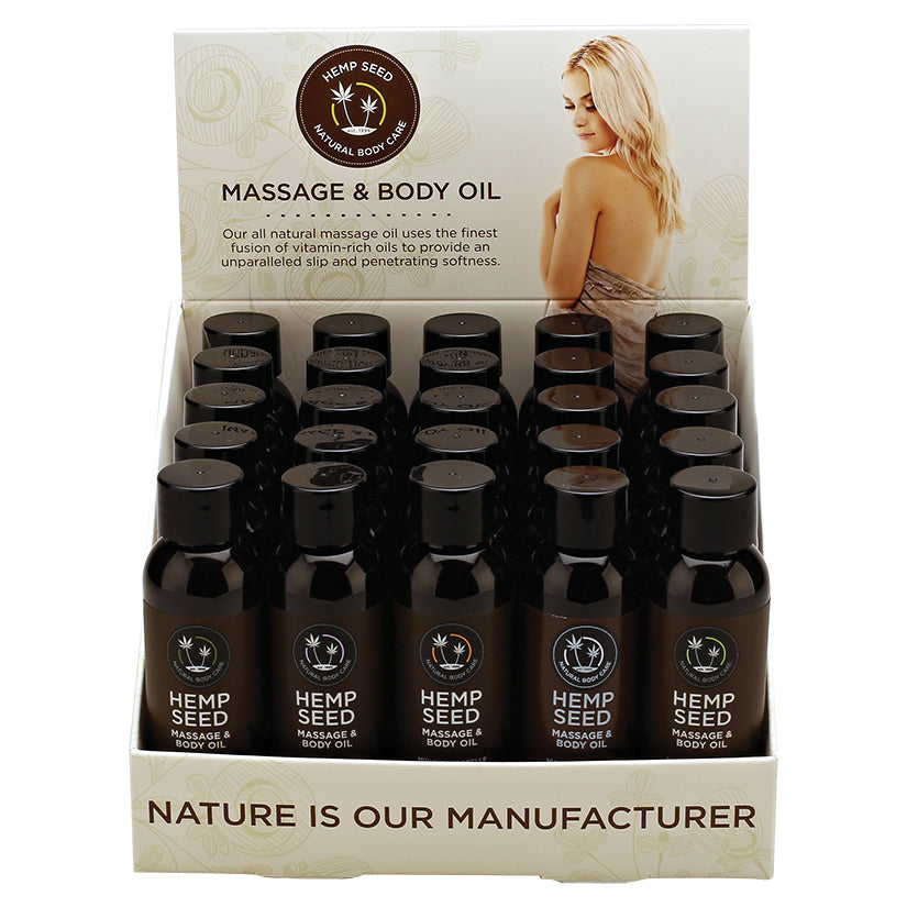 Earthly Body Massage & Body Oil Top Seller Display of 25