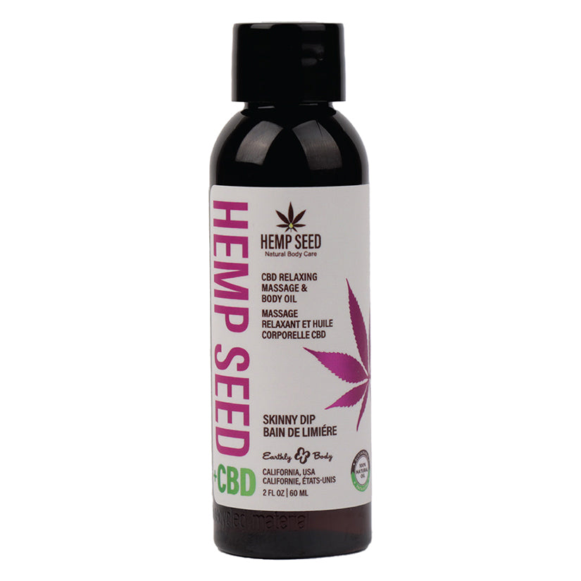 Earthly Body Relaxing Massage and Body Oil-Skinny Dip 2oz