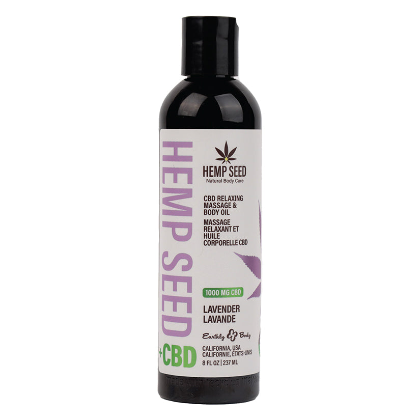 Earthly Body Relaxing Massage and Body Oil-Lavender 8oz