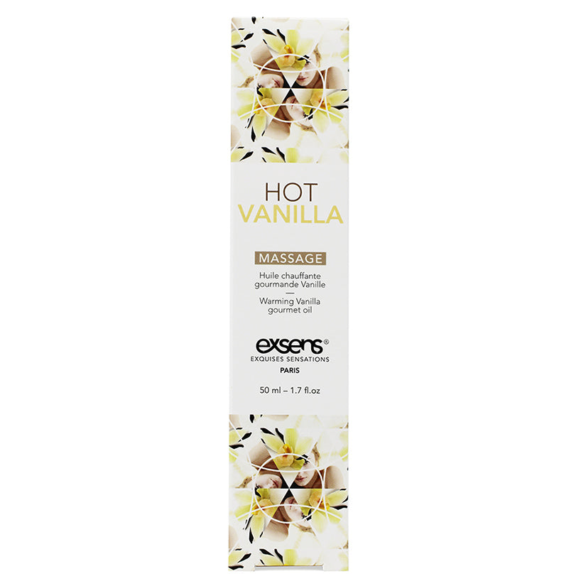 Exsens Warming Gourmet Massage Oil-Hot Vanilla 1.7oz
