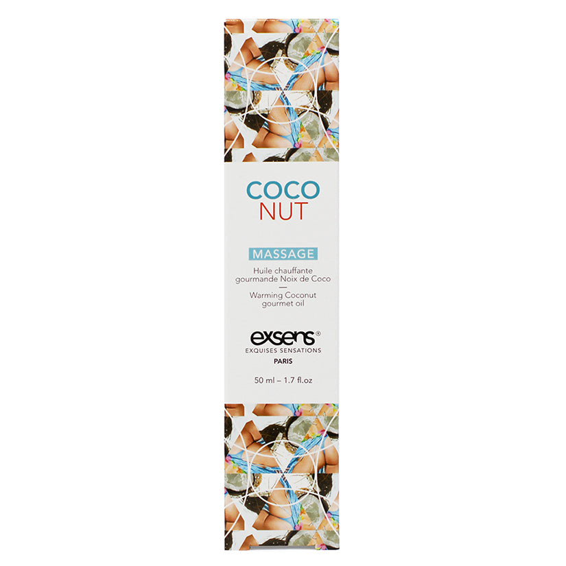 Exsens Warming Gourmet Massage Oil-Coconut 1.7oz