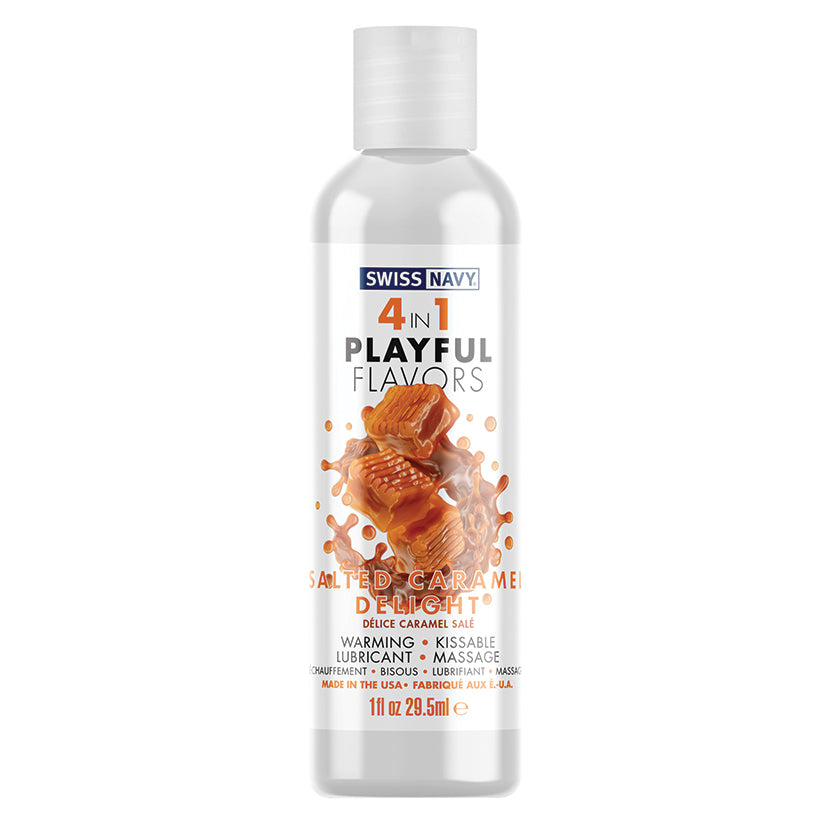 Swiss Navy 4 in 1 Playful Flavors-Salted Caramel 1oz
