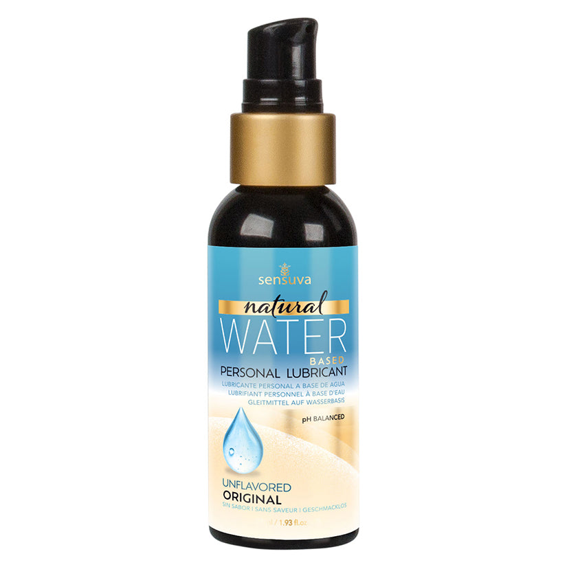 Sensuva Natural Water Based Personal Lubricant 2oz