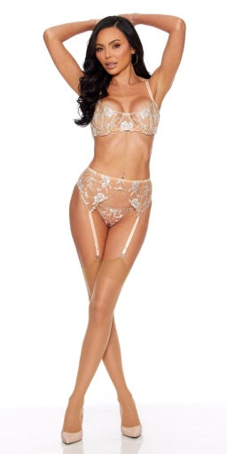 75161 FOIL EMBROIDERY BONE BRA