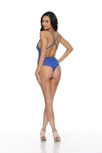 39404 - FOIL EMBROIDERED TEDDY