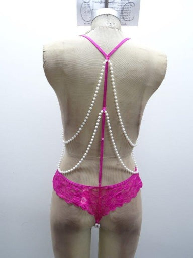TWO TONE CASCADE PEARL TEDDY
