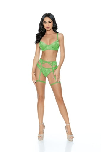 73228 - 3 PC LACE BRA SET