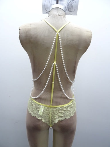 TWO TONE CASCADE PEARL TEDDY